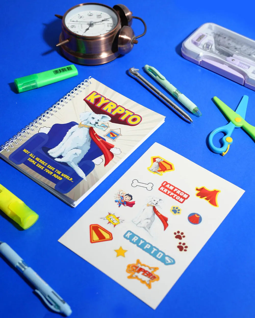 Krypto - A5 Notebook & Sticker Sheet - Rootieland