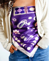 Indigo Soul - Silk Satin Scarf - Rootieland