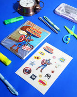 Captain Um El Donya - A5 Notebook & Sticker Sheet - Rootieland