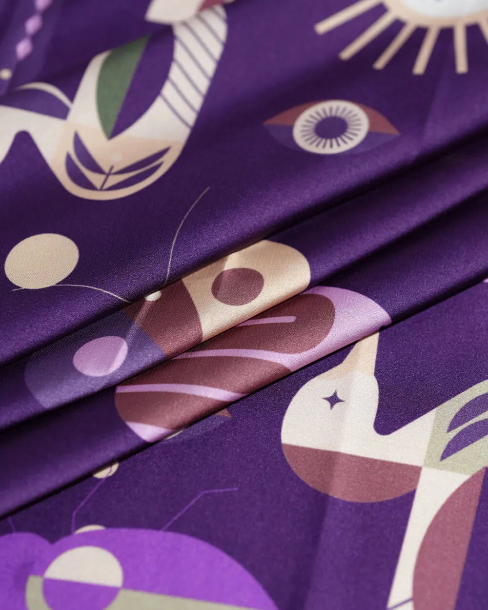 Indigo Soul - Silk Satin Scarf - Rootieland