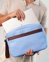 Sky Mocha - Leather Laptop Sleeve - Rootieland