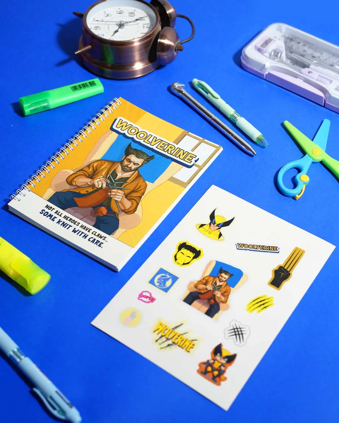 Woolverine - A5 Notebook & Sticker Sheet - Rootieland