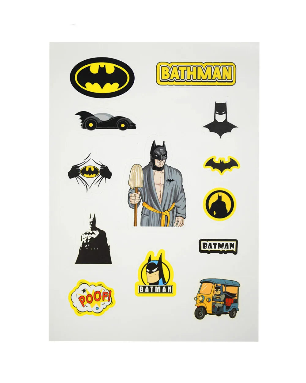 Bathman - A5 Notebook & Sticker Sheet - Rootieland