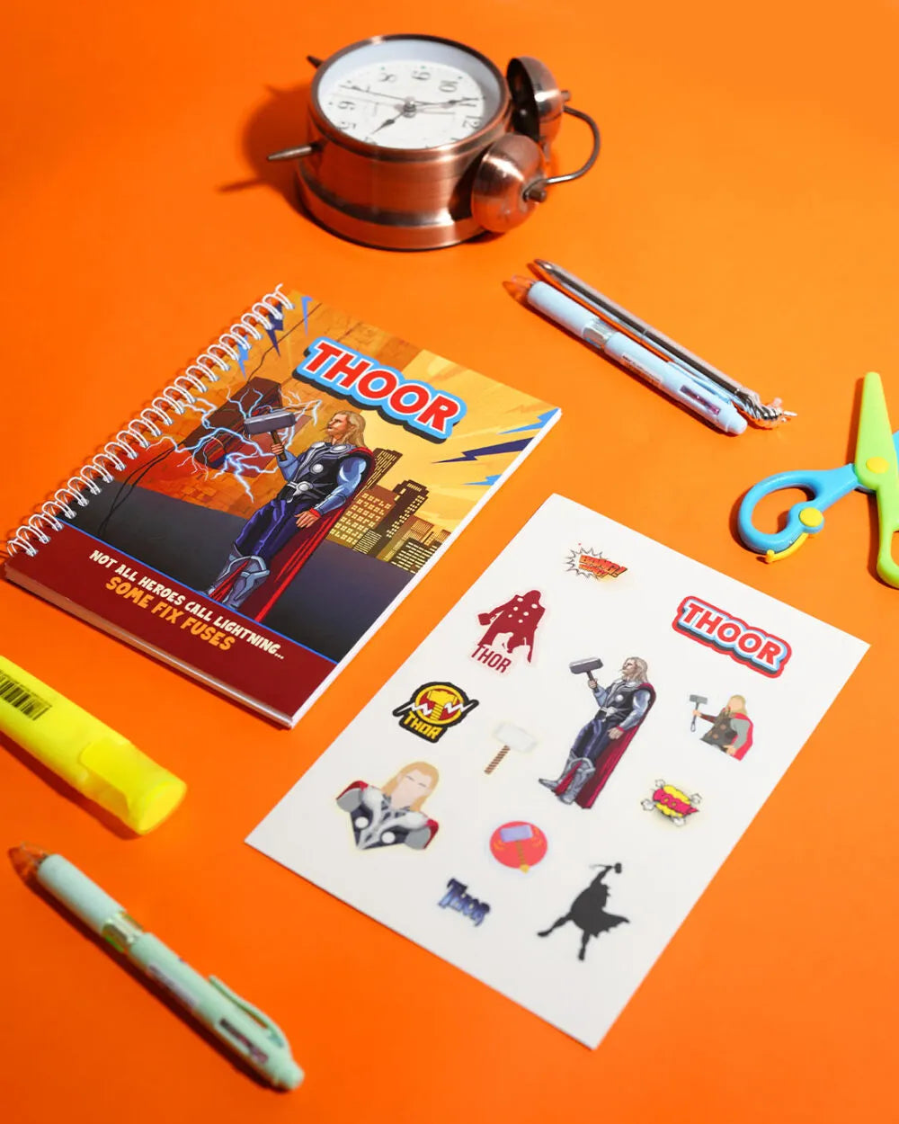 Thoor - A5 Notebook & Sticker Sheet - Rootieland
