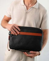 Cocoa Noir - Leather Laptop Sleeve - Rootieland