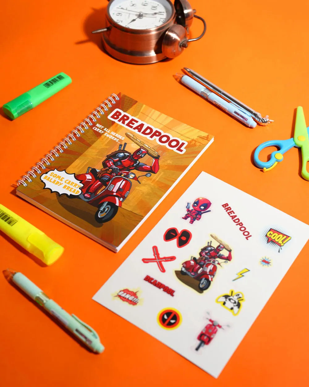 Breadpool - A5 Notebook & Sticker Sheet - Rootieland
