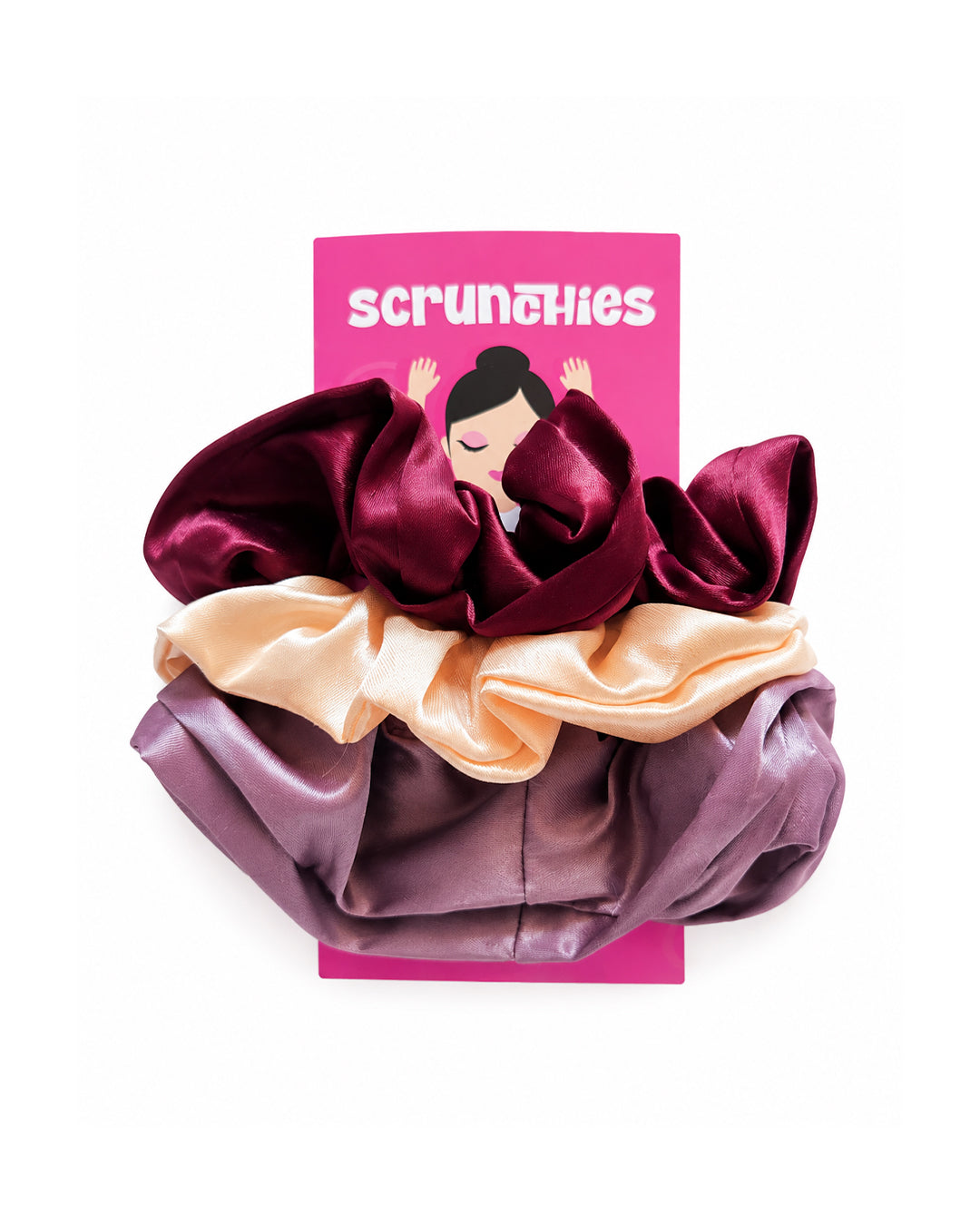 Mystery Satin Scrunchies Set (Pack of 3)