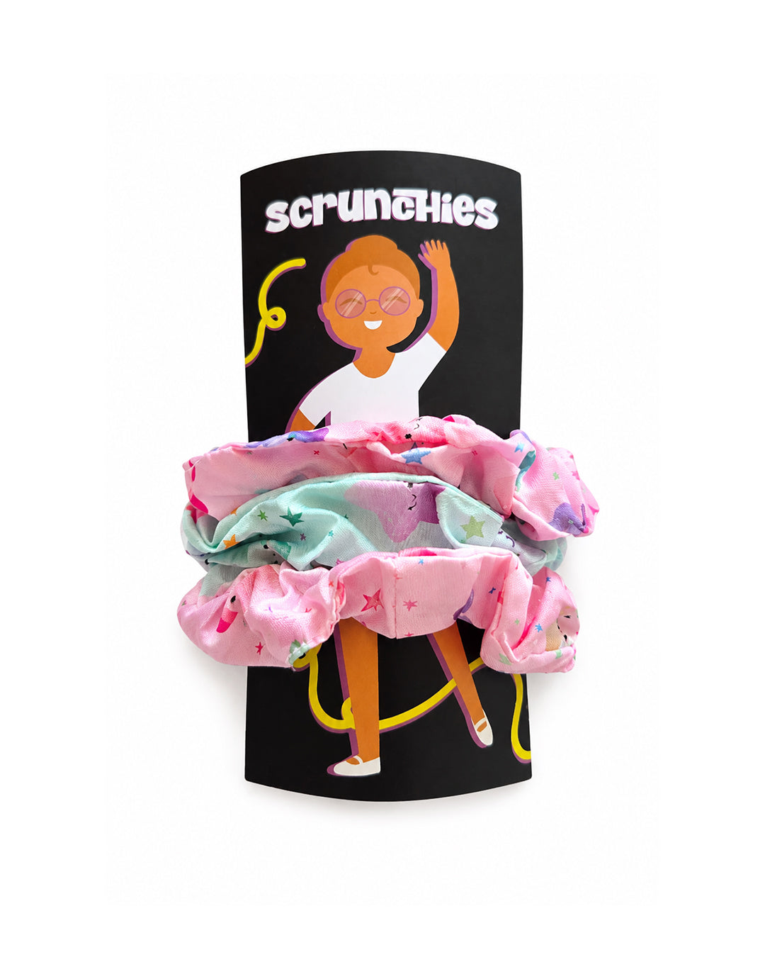 Mystery Printed Scrunchies Set (Pack of 3)