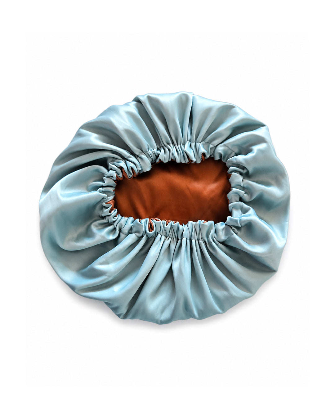 Powder Blue Satin Bonnet - Double Face
