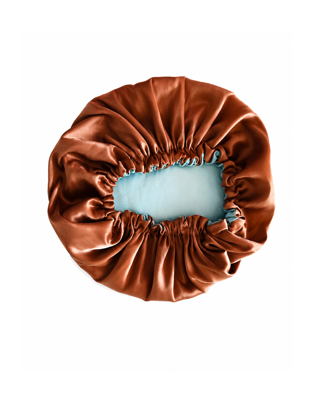 Powder Blue Satin Bonnet - Double Face