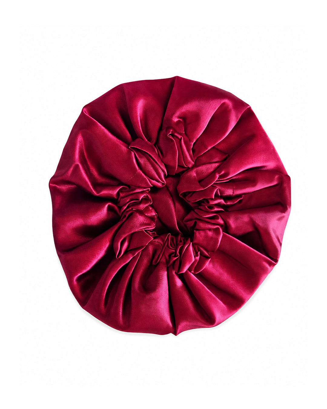 Burgundy Satin Bonnet