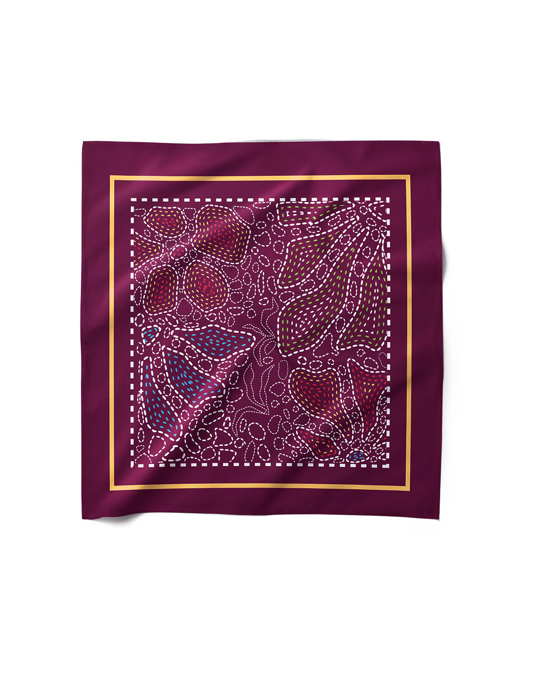 Autumn Gold - Silk Satin Scarf