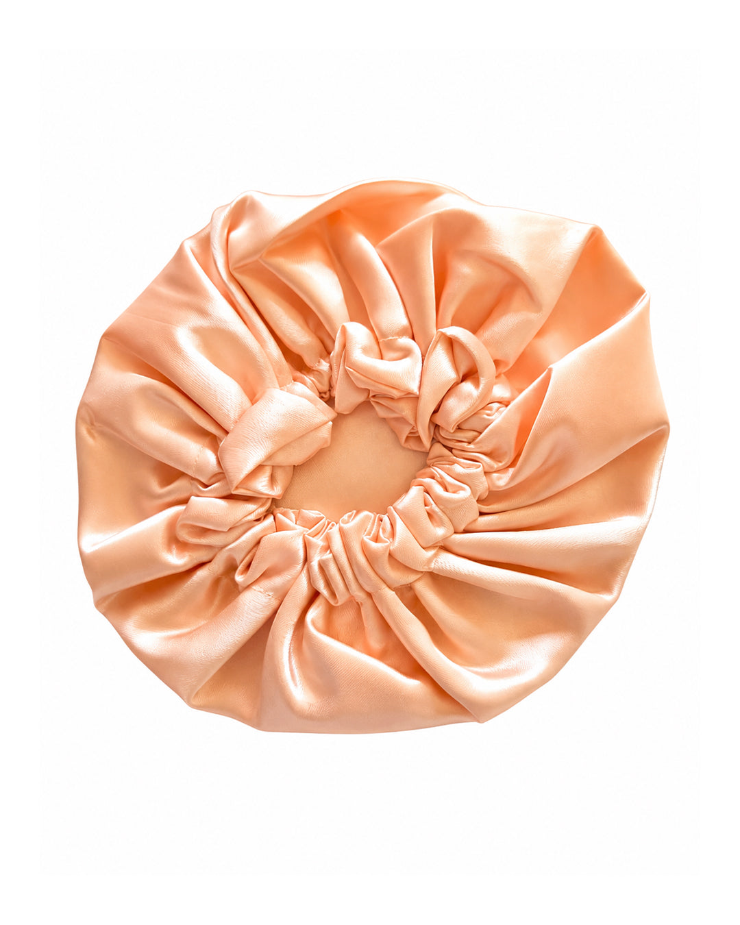 Peach Satin Bonnet