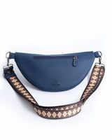 Leather Fanny Pack - Navy