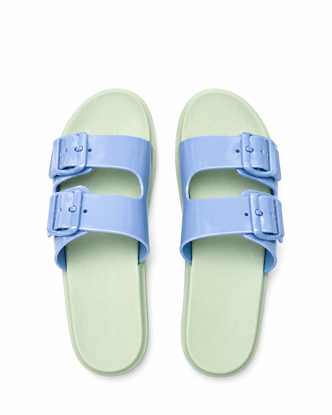 Cutout Slide - Blue/Mint