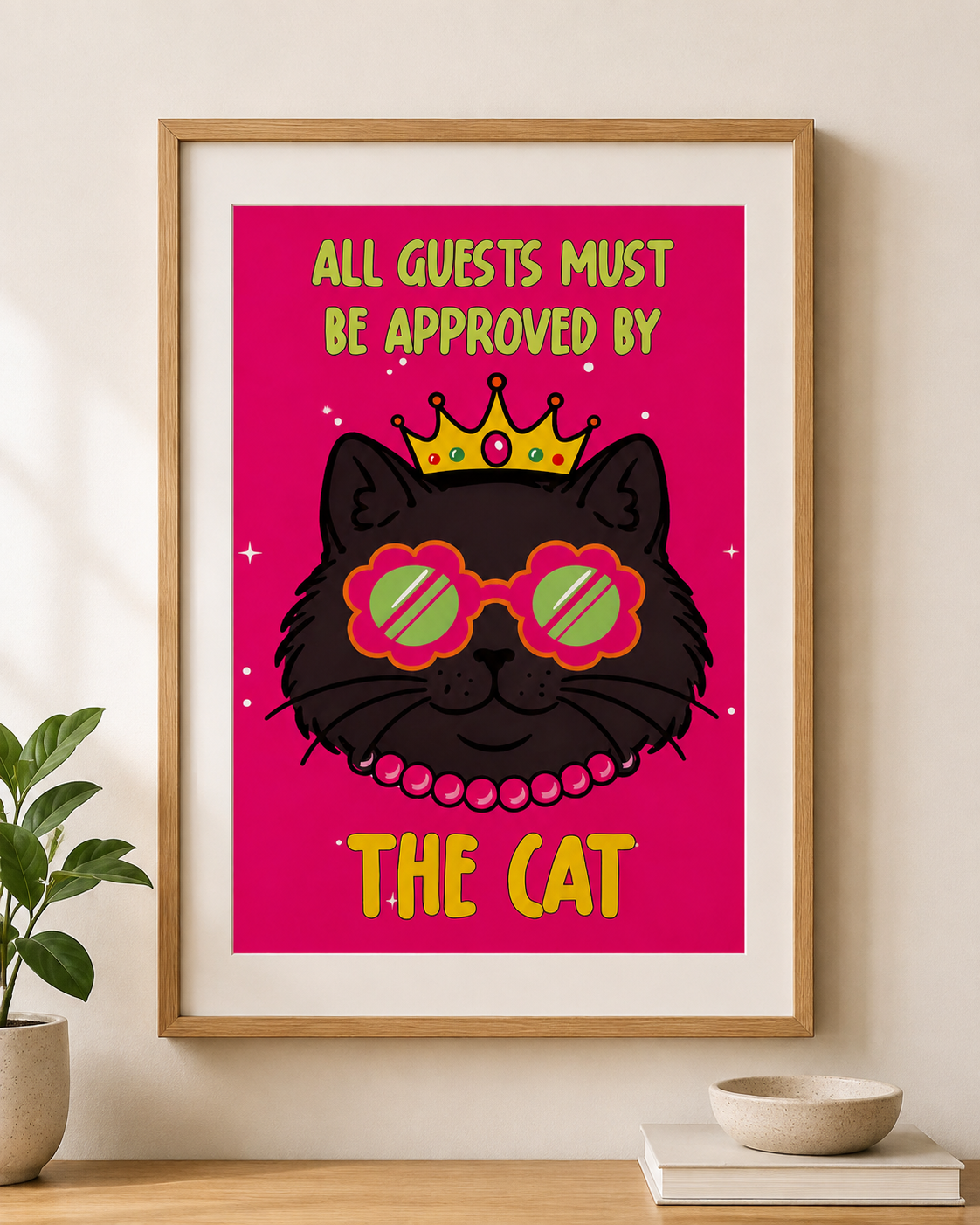 The Cat - A4 Poster (without the frame)