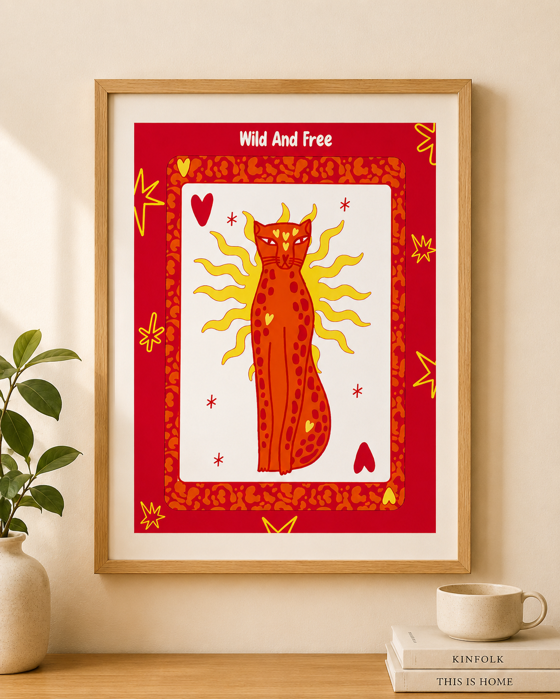 Wild And Free - A4 Poster (without the frame)