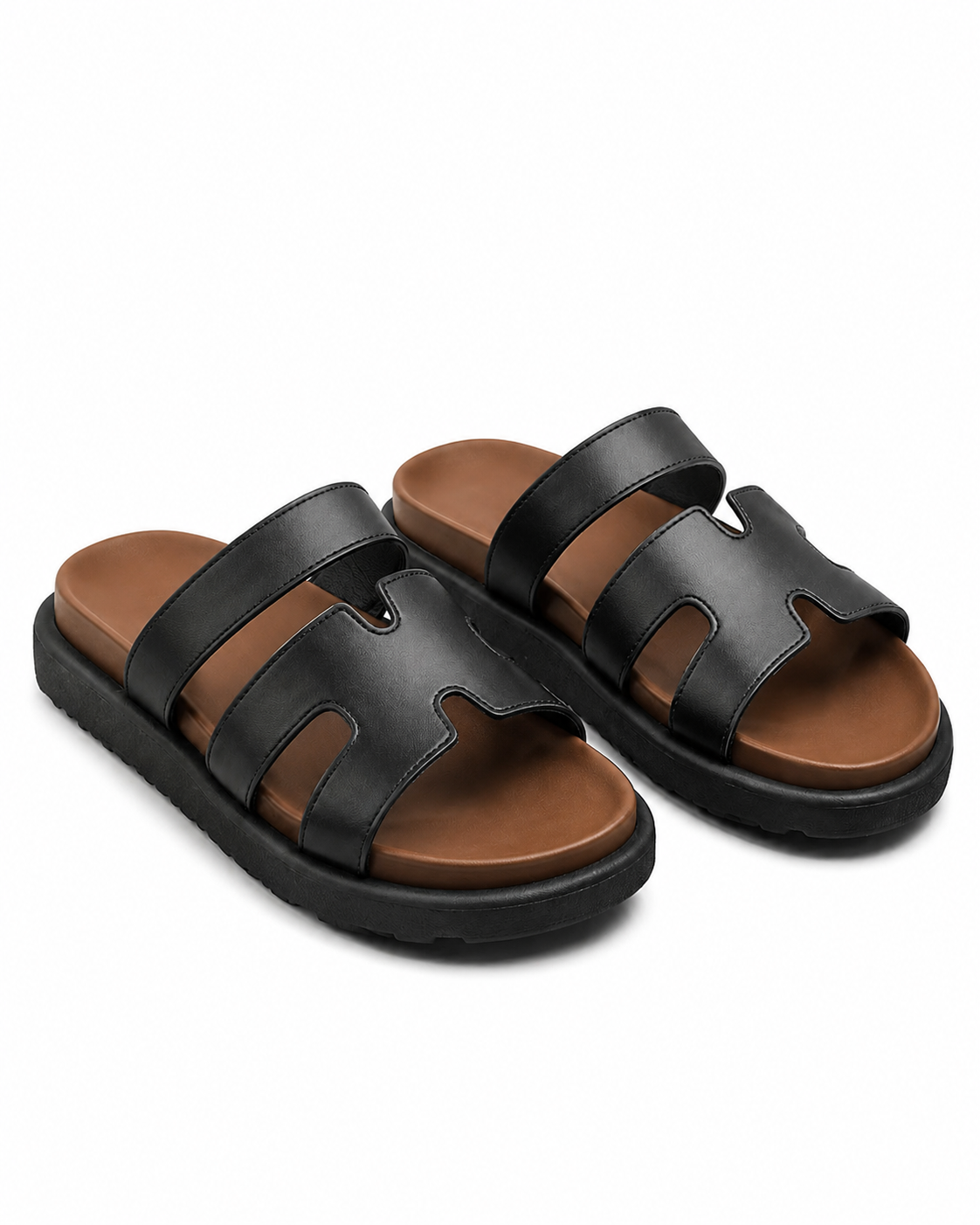Apex Slides - Black/Brown