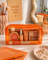 Neon Clear Pouch - Orange