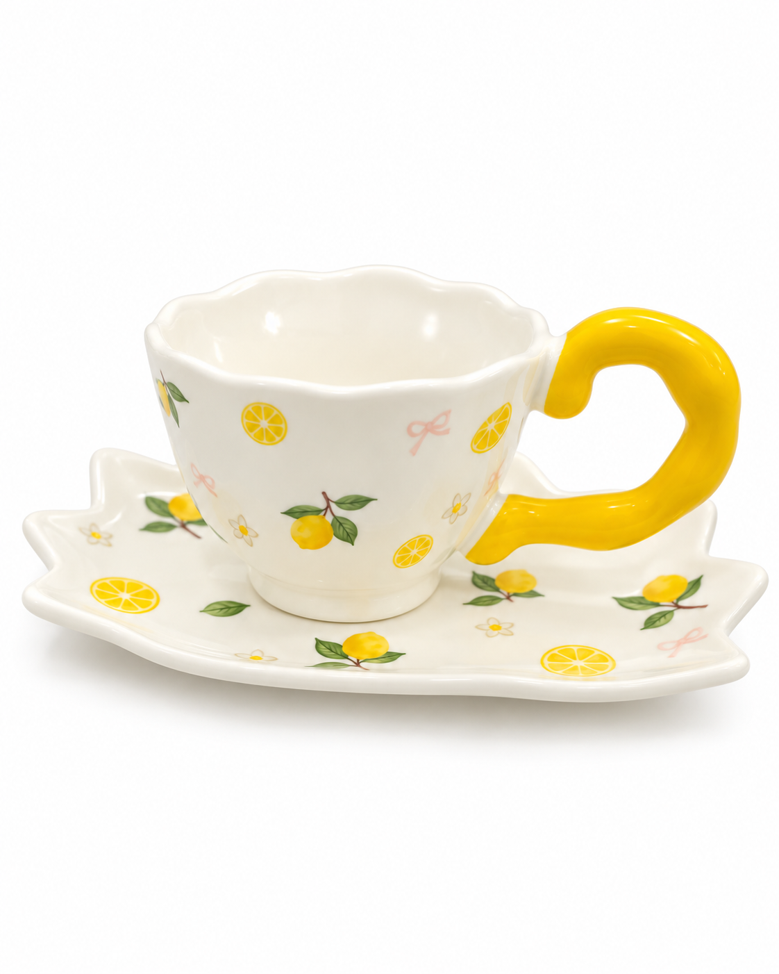 Lemon Mug & Saucer Set