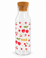 Glass Bottle with Cork Stopper