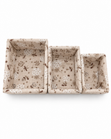 Floral Organizing Baskets – Set of 3