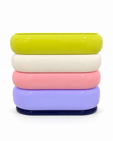Pastel Rolling Trash Bin