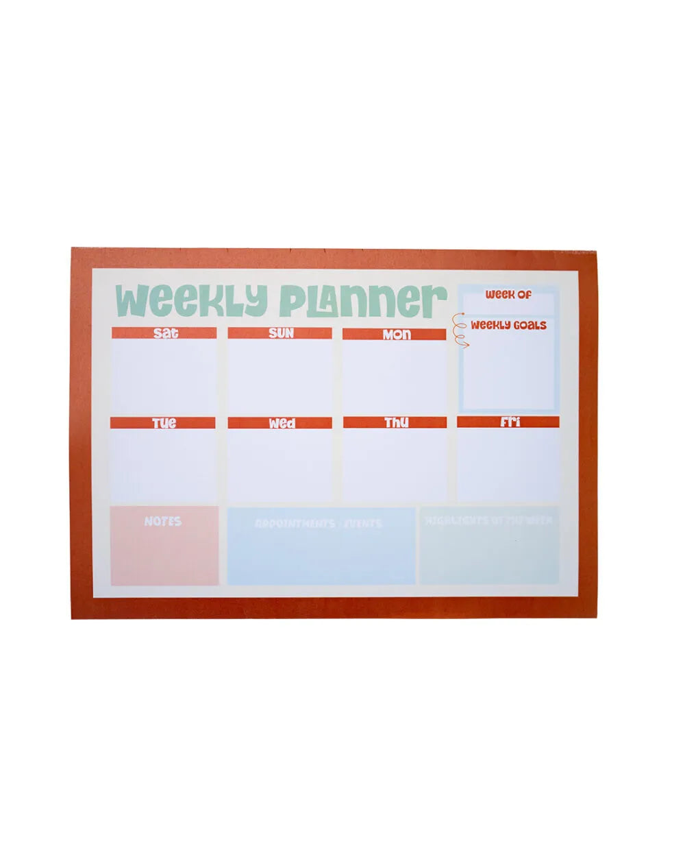Golden Hour Weekly Planner - Rootieland