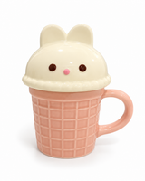 Cute Waffle Mug with Lid