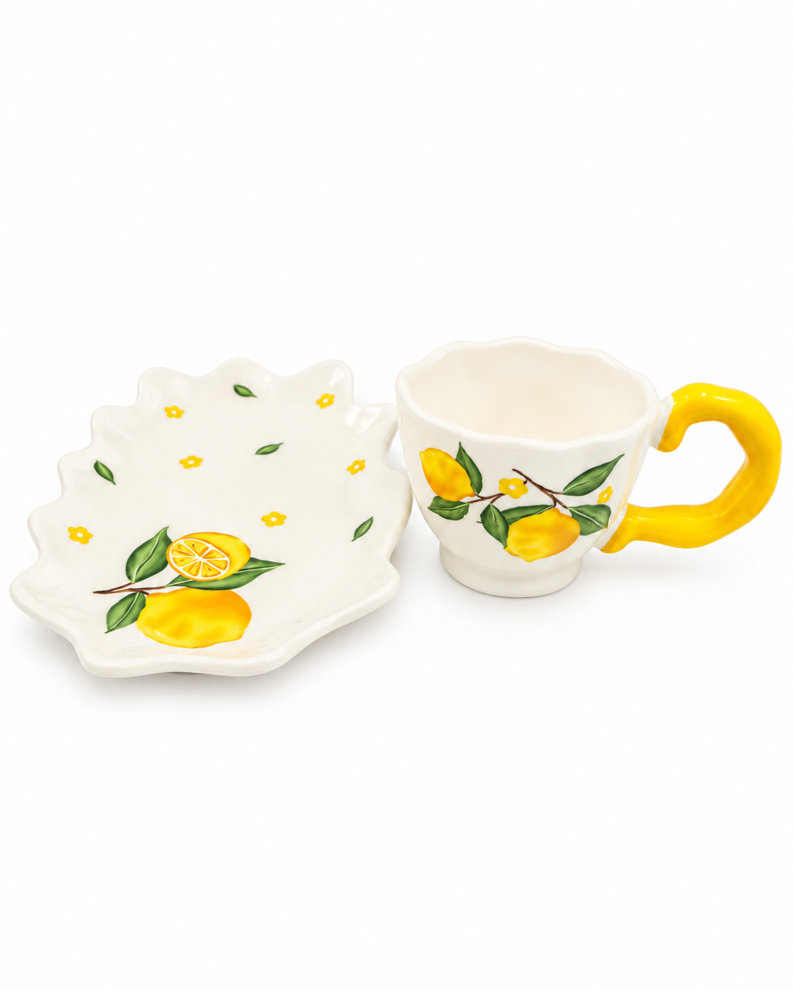 Lemon Tree Mug & Saucer Set