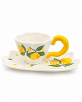 Lemon Tree Mug & Saucer Set