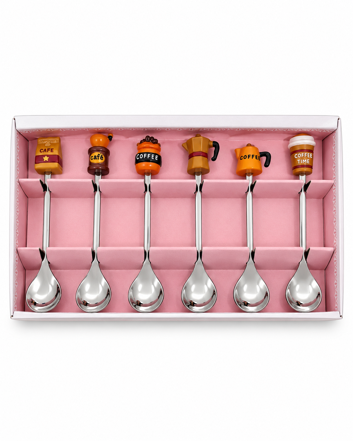Coffee-Themed Spoon Set (6 pcs)