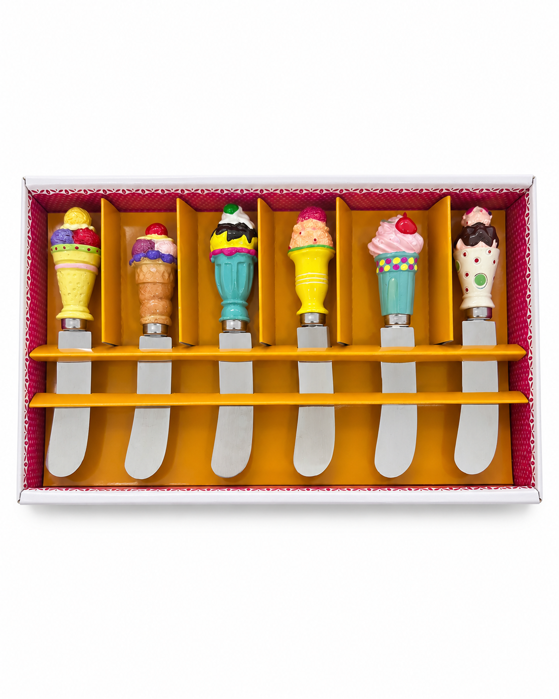 Ice Cream-Themed Butter Knife Set (6 pcs)
