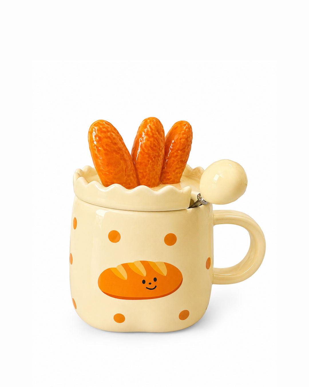 Breakfast Mug with Spoon