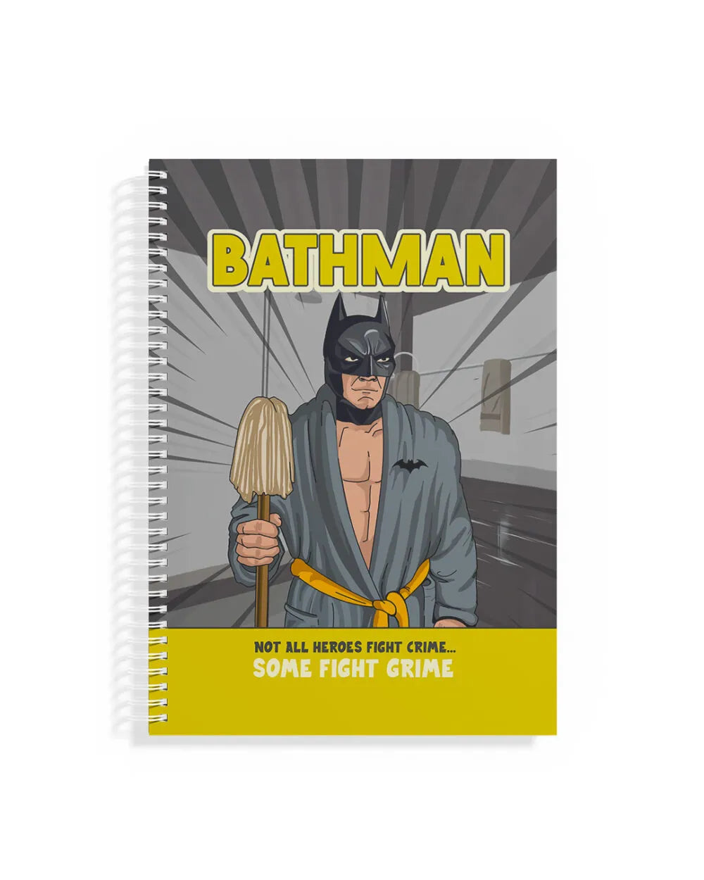 Bathman - A5 Notebook & Sticker Sheet - Rootieland