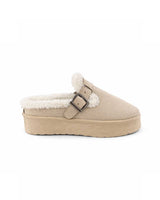 Fur Clogs - Beige