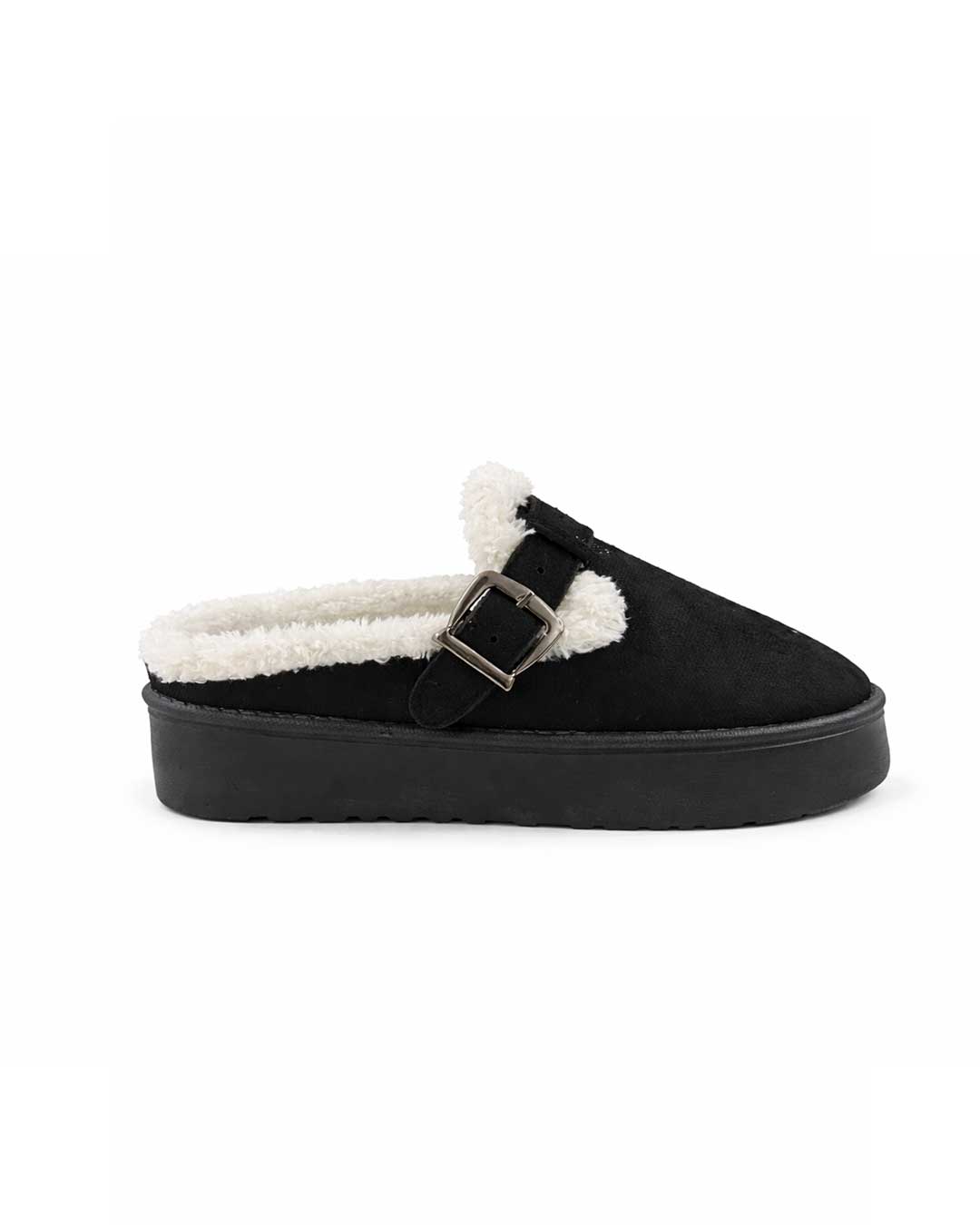 Fur Clogs - Black
