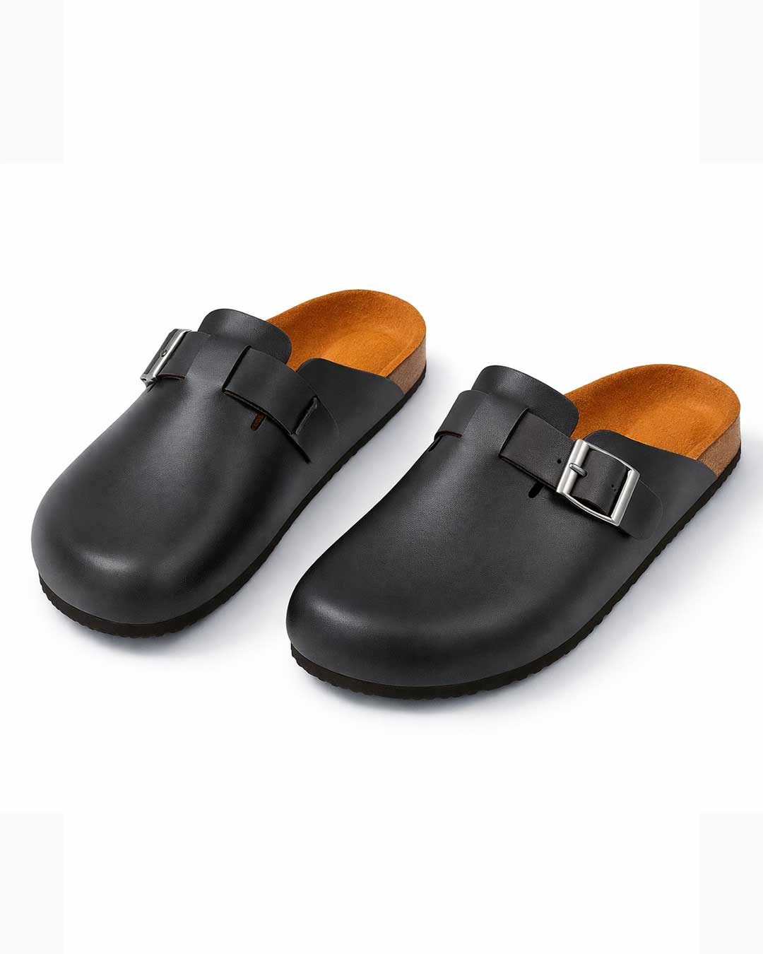 Leather Clogs - Black - Rootieland