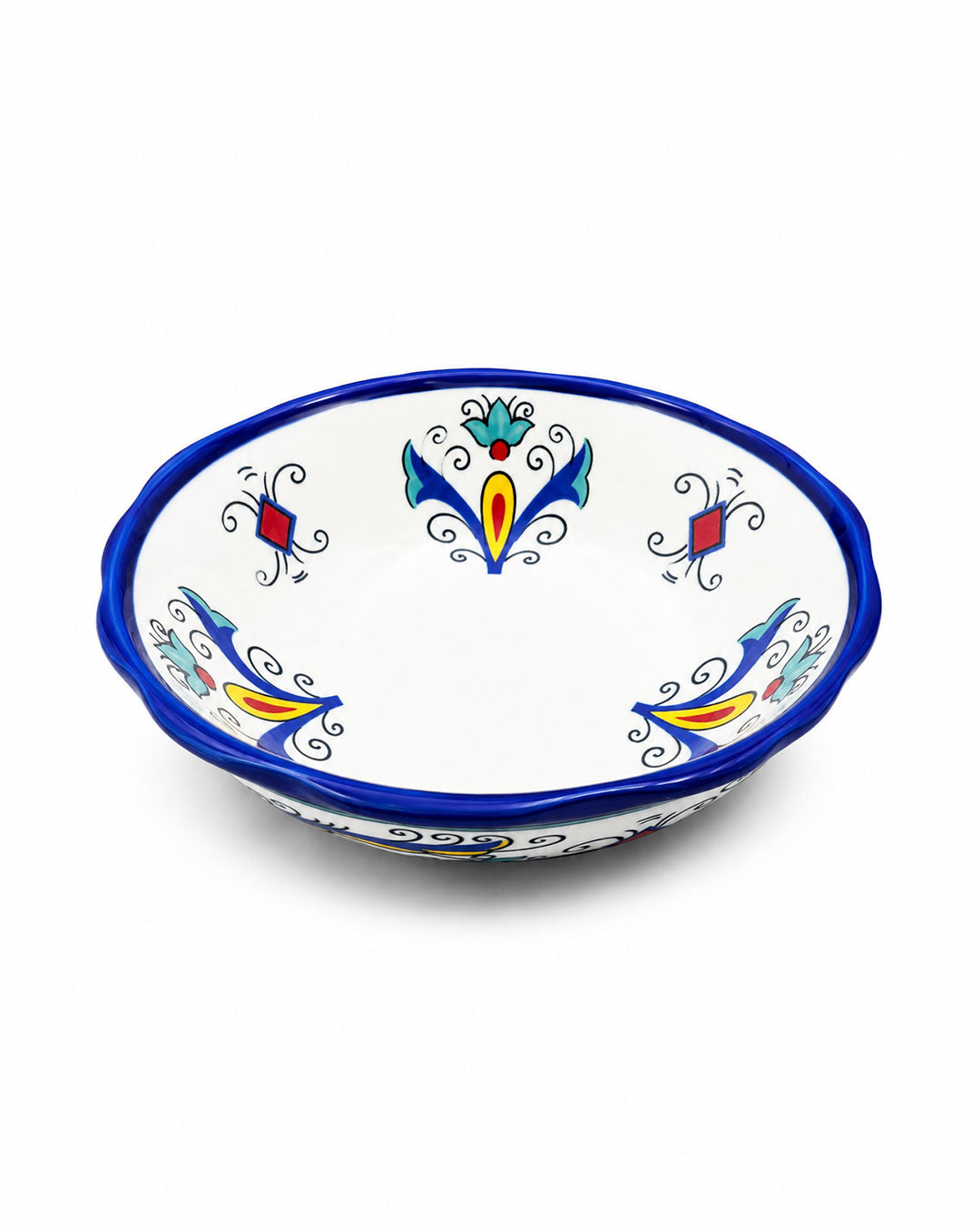 Folk Art Serving Bowl