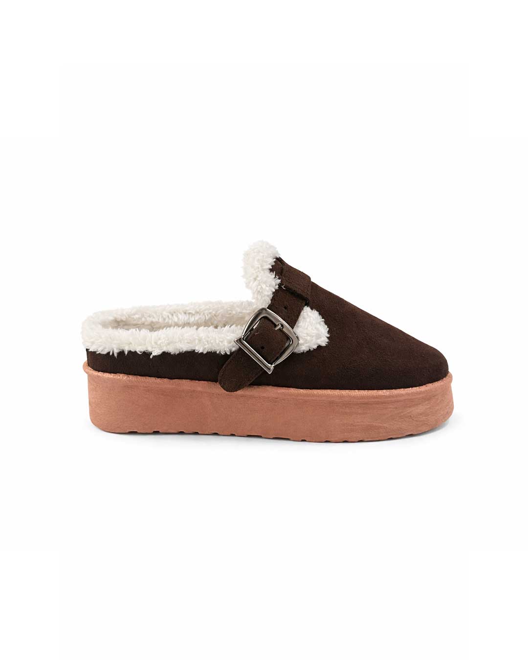 Fur Clogs - Brown