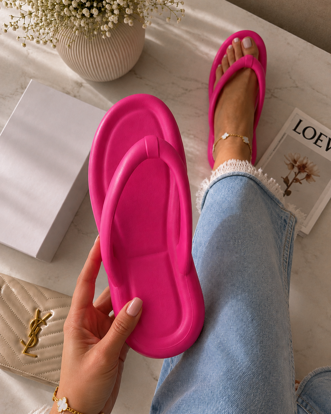 Cloud Flip Flop - Fuchsia