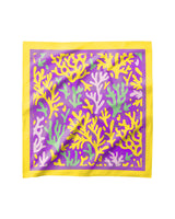 Lilac Reef - Silk Satin Summer Scarf