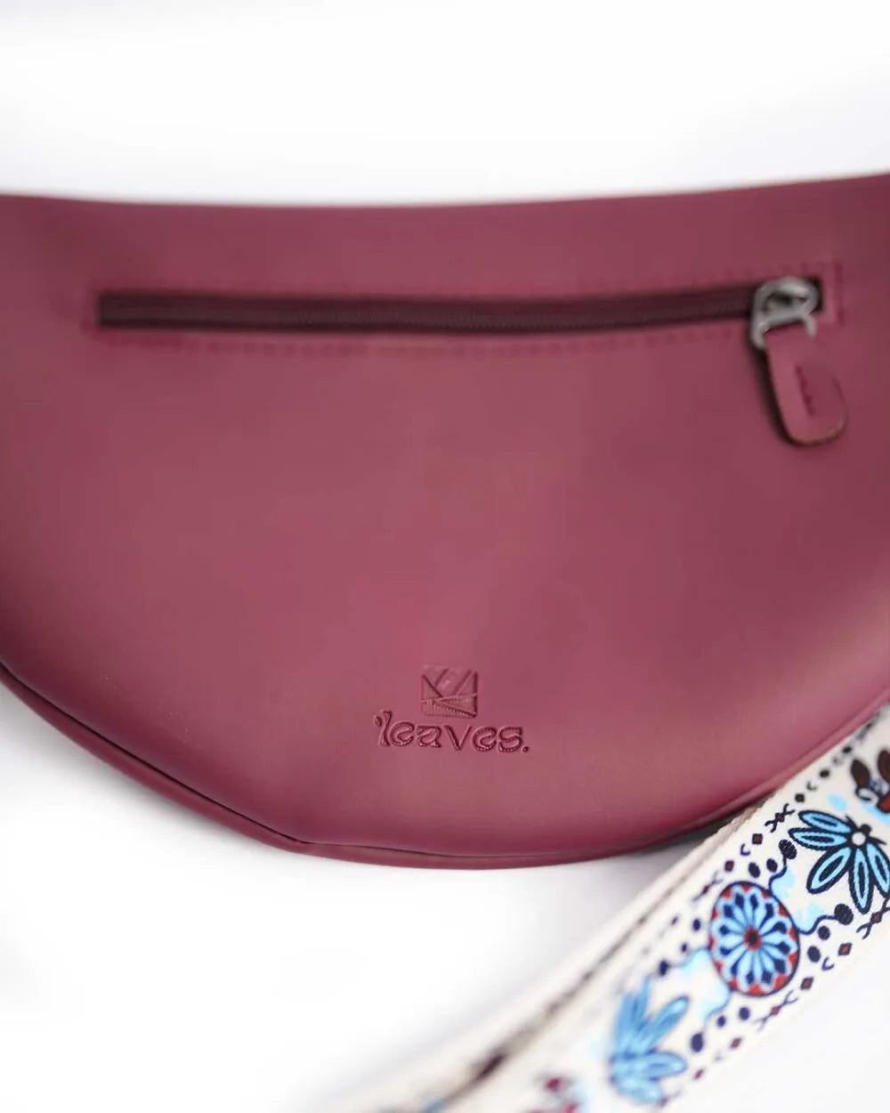 Leather Fanny Pack - Burgundy
