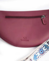 Leather Fanny Pack - Burgundy
