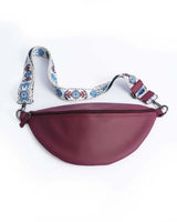 Leather Fanny Pack - Burgundy