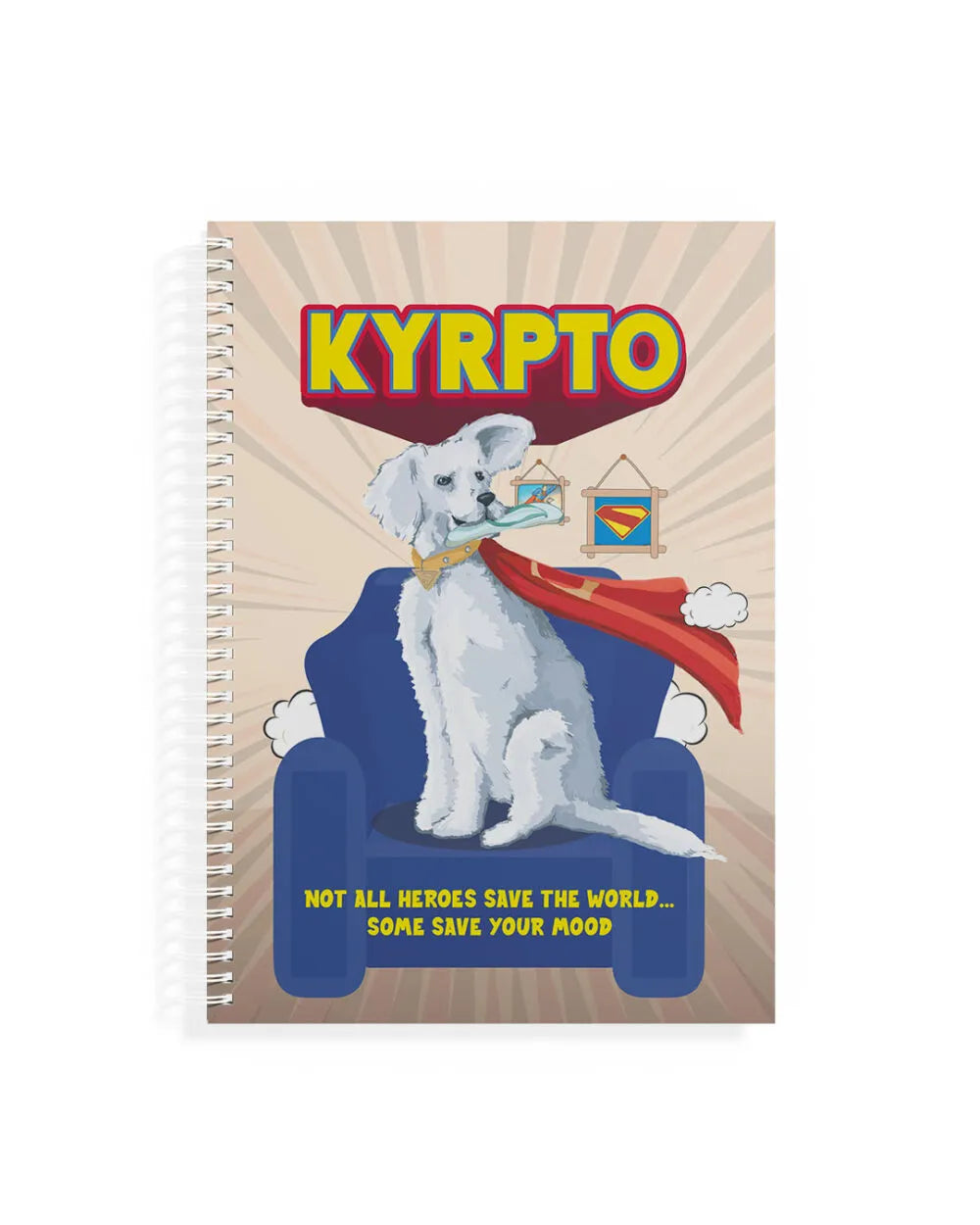 Krypto - A5 Notebook & Sticker Sheet - Rootieland