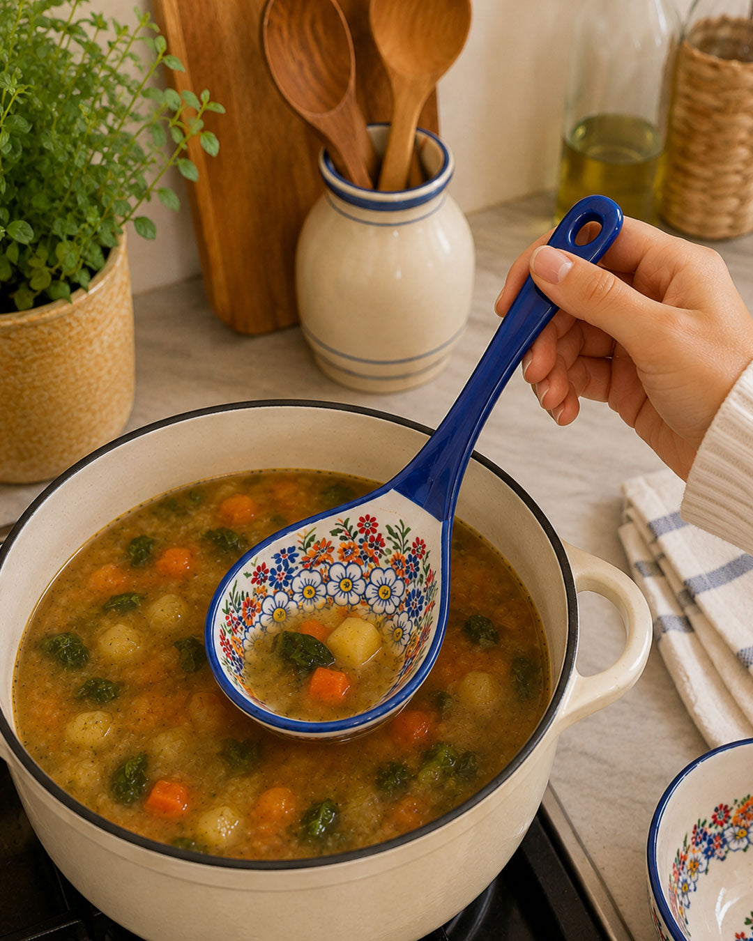 Folk Art Ladle