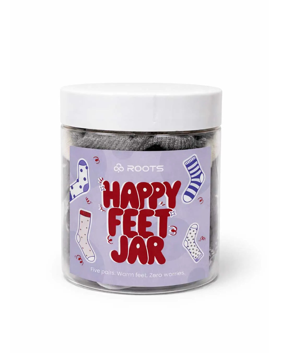 Happy Feet Jar - 5 Socks