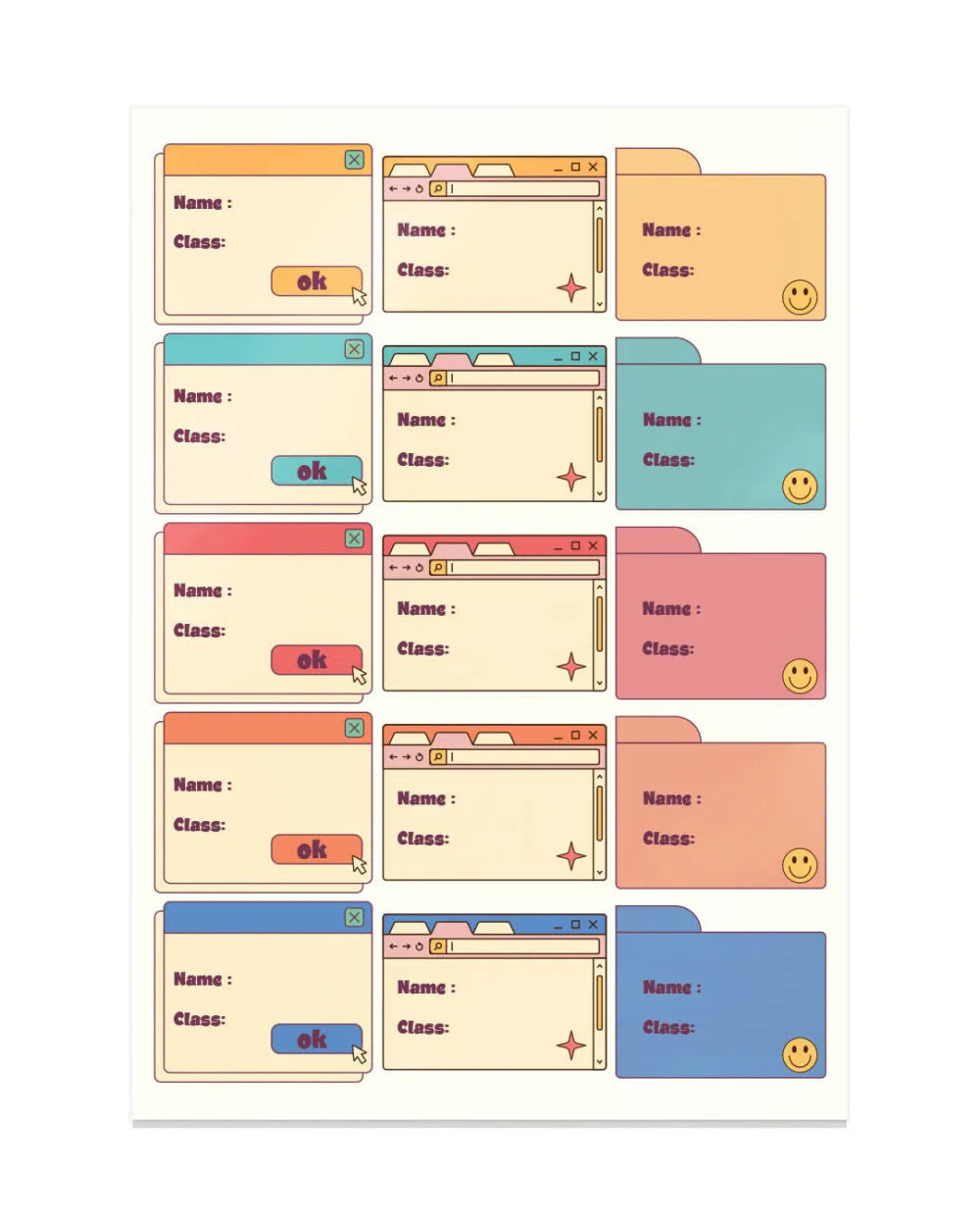 Labels Sticker Sheets (Set of 3) - Rootieland