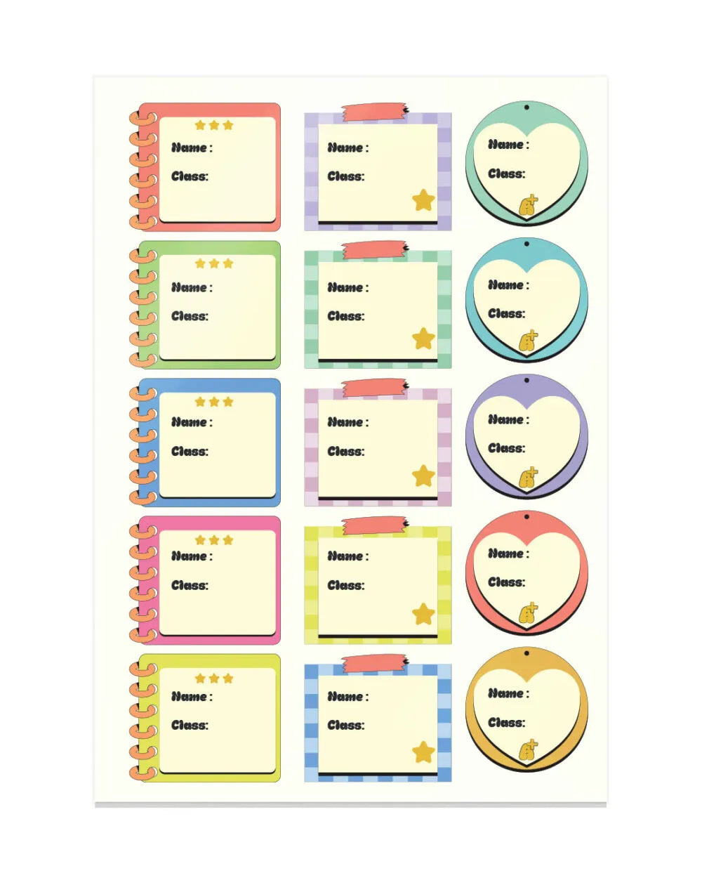 Labels Sticker Sheets (Set of 3) - Rootieland